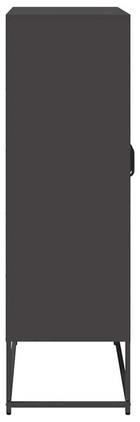 VidaXL Magastábla Fekete 68x39x123 cm Acél