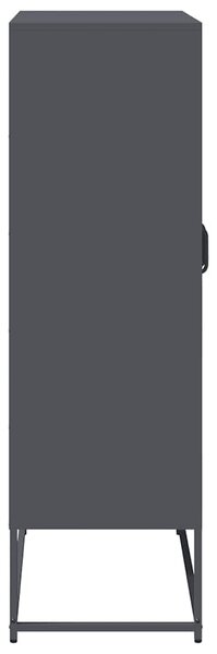 VidaXL Highboard antracit 68x39x123 cm Acél