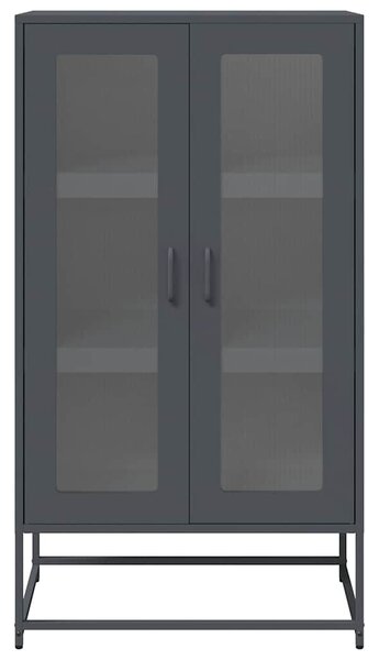 VidaXL Highboard antracit 68x39x123 cm Acél