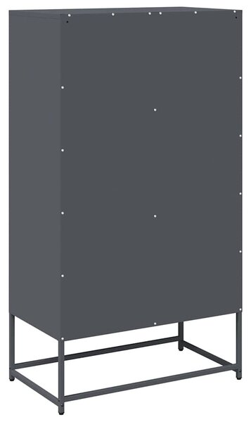 VidaXL Highboard antracit 68x39x123 cm Acél