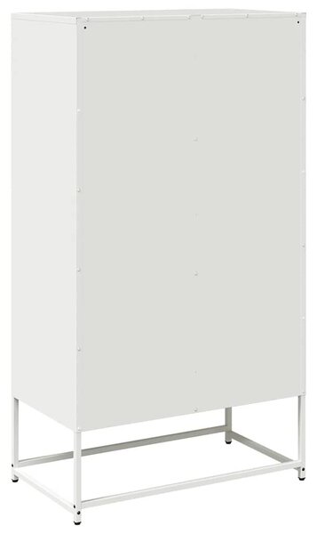 VidaXL Magastábla Fehér 68x39x123 cm Acél
