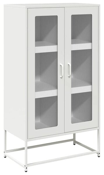 VidaXL Magastábla Fehér 68x39x123 cm Acél