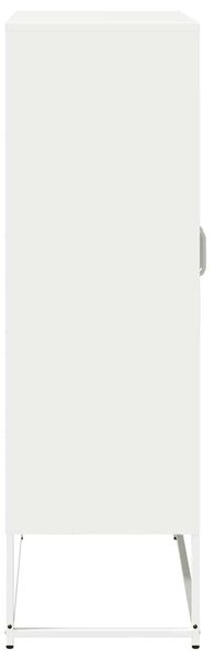 VidaXL Magastábla Fehér 68x39x123 cm Acél