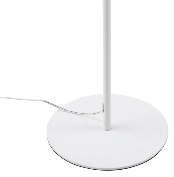 Lindby LED álló világítás Maori, fehér, fém, CCT, dimmelhető, dimmelhető, Fehér / opál, Dolgozószoba / Iroda, fém, Modern