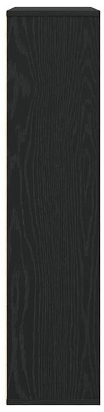 VidaXL Könyvespolc fekete tölgy 89x24x101,5 cm Gépesített fa