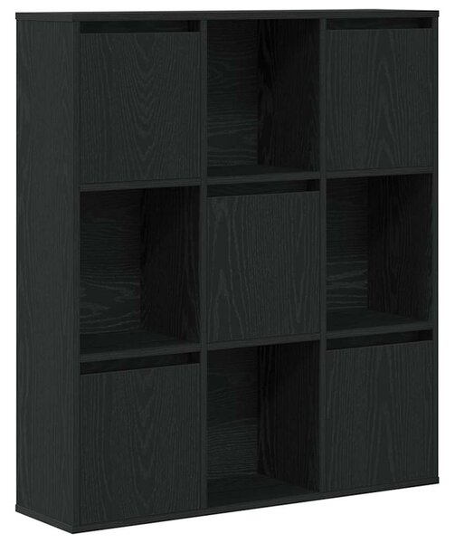 VidaXL Könyvespolc fekete tölgy 89x24x101,5 cm Gépesített fa