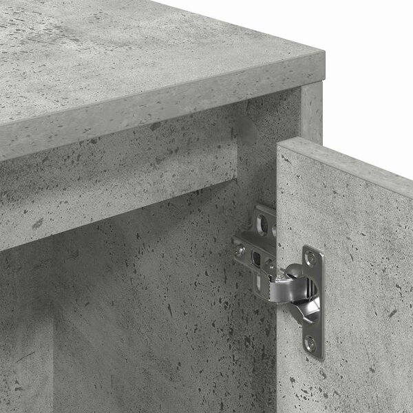 VidaXL betonszürke szerelt fa könyvespolc 89x24x101,5 cm