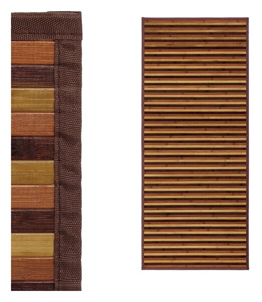 Mustársárga-barna bambusz futószőnyeg 75x175 cm – Casa Selección