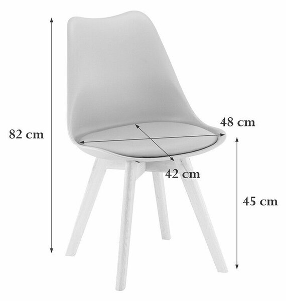 Leziter Zara 4+1 étkező garnitúra fehér-yorki tölgy