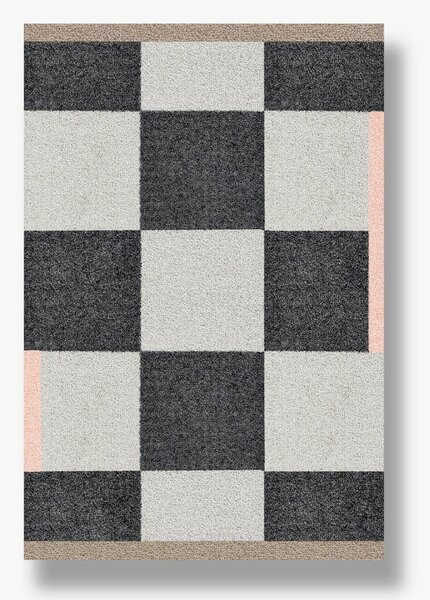 Fekete-fehér mosható szőnyeg 55x80 cm Square – Mette Ditmer Denmark