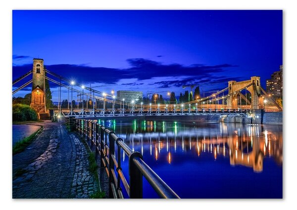 Akrilüveg fotó Wroclaw éjszaka