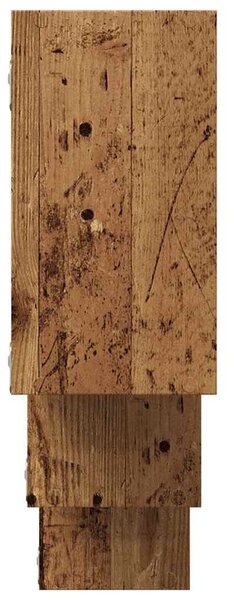 VidaXL antik fa színű szerelt fa fali polc 159 x 18 x 66 cm