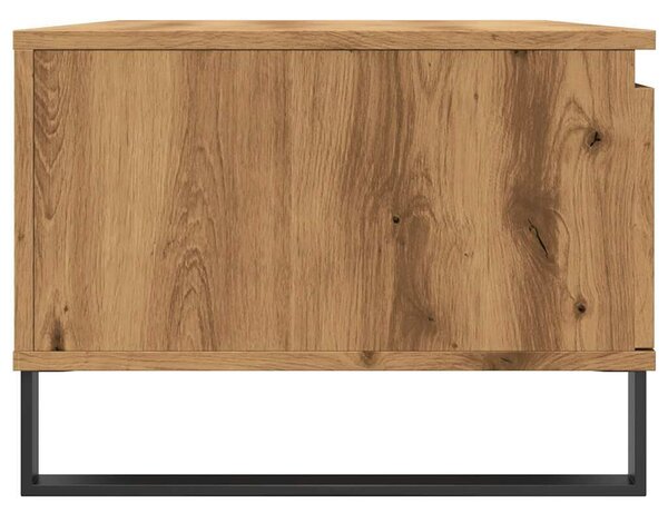 VidaXL kézműves tölgy színű szerelt fa dohányzóasztal 90x50x36,5 cm