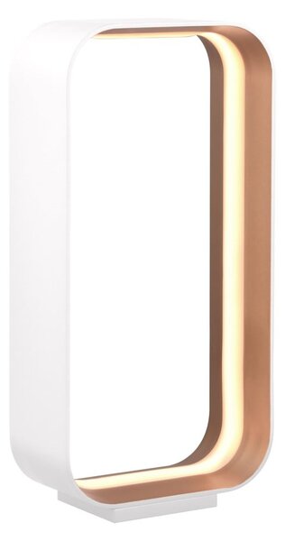 Fehér LED asztali lámpa hangvezérléssel-mobil alkalmazás vezérléssel, fém búrával (magasság 41 cm) Cizione – CINQUE