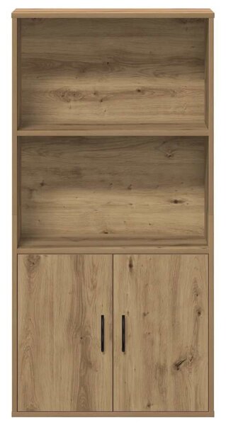 VidaXL kézműves tölgy színű szerelt fa könyvespolc 60x24x120 cm