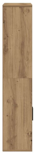 VidaXL kézműves tölgy színű szerelt fa könyvespolc 60x24x120 cm