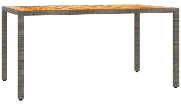 7 részes szürke polyrattan kerti étkezőgarnitúra párnával