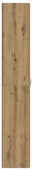 VidaXL kézműves tölgy színű szerelt fa magasszekrény 60 x 32 x 190 cm
