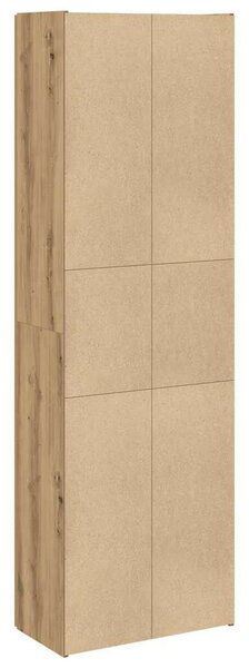 VidaXL kézműves tölgy színű szerelt fa magasszekrény 60 x 32 x 190 cm