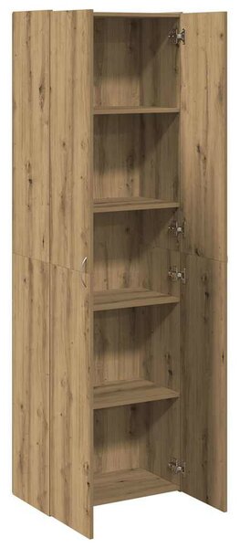 VidaXL kézműves tölgy színű szerelt fa magasszekrény 60 x 32 x 190 cm
