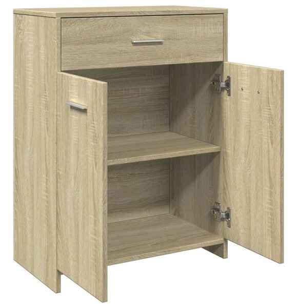 VidaXL sonoma tölgy színű szerelt fa fürdőszobaszekrény 60x33x80 cm