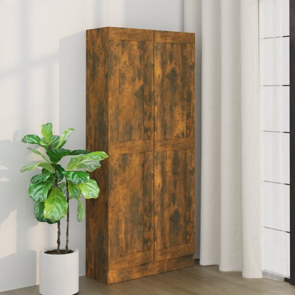 VidaXL füstös tölgy színű fa fürdőszobaszekrény 82,5x30,5x185,5 cm