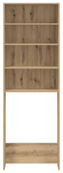 VidaXL kézműves tölgy színű mosógépszekrény 64x24x190 cm