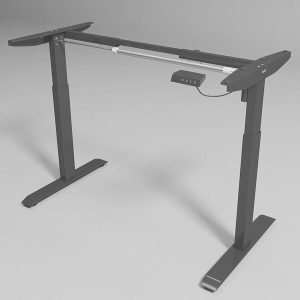 Elektromos emelőasztal Fekete 160 cm Magasságállítás 72-118 cm