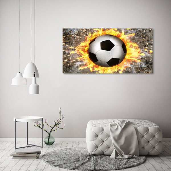 Akrilüveg fotó Égő fűrész football