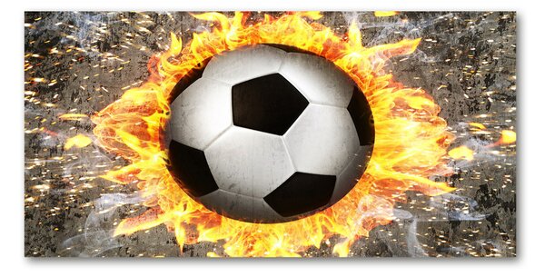 Akrilüveg fotó Égő fűrész football
