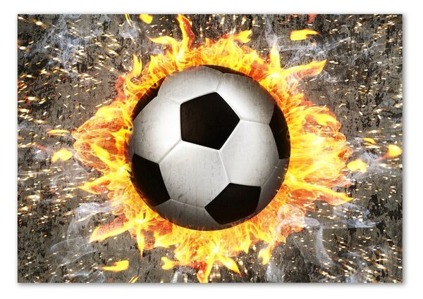 Akrilüveg fotó Égő fűrész football