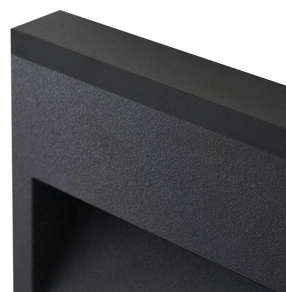 Lucande Weno LED kültéri fali világítás, fekete, alumínium, IP65, Fekete, Alumínium, Modern