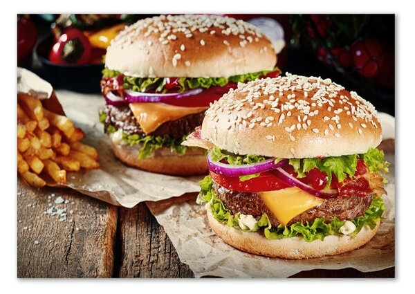 Akril üveg kép Hamburger
