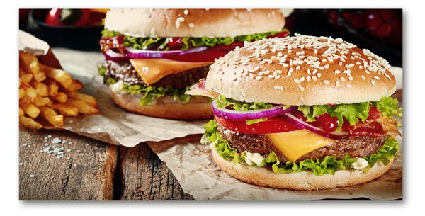 Akril üveg kép Hamburger