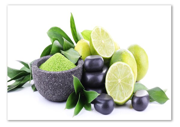 Akril üveg kép Limes és kövek