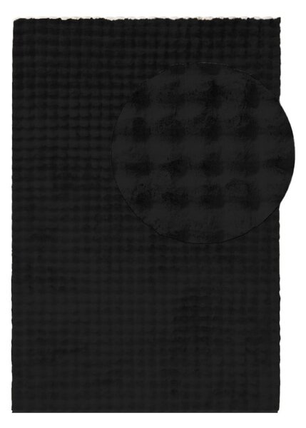 Fekete mosható szőnyeg 160x230 cm Bubble Black – Mila Home