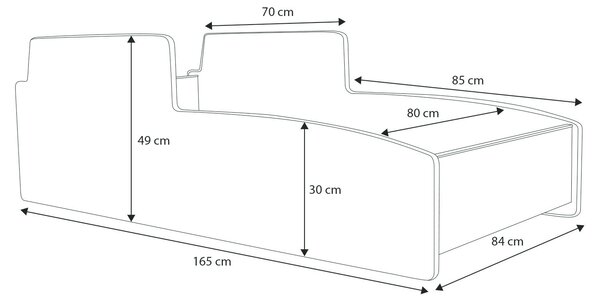 Gyermekágy Traktor piros 160x80