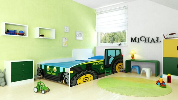 Traktor Gyerekágy 140x70cm, Zöld