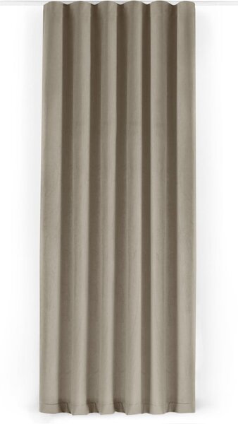 Bézs bársony dimout (részleges sötétítő) függöny 140x250 cm Velto – Filumi