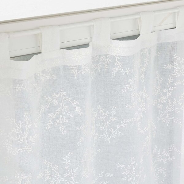 Fehér átlátszó függöny szett 2 db-os 60x120 cm Karla – douceur d'intérieur