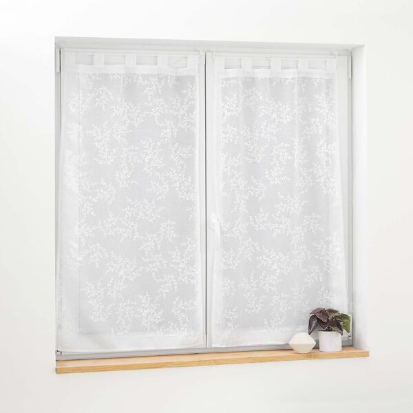 Fehér átlátszó függöny szett 2 db-os 60x120 cm Karla – douceur d'intérieur