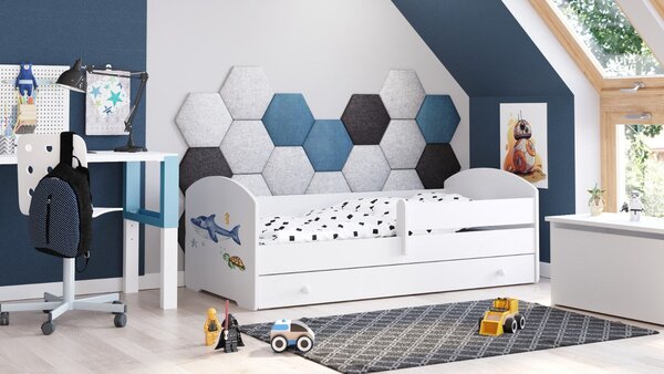 Gyermekágy LUK 140x70 fiókkal - Shark