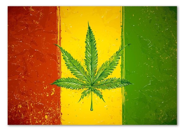 Akrilüveg fotó Rasta zászló