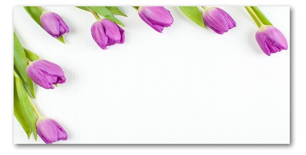Akrilkép Lila tulipánok