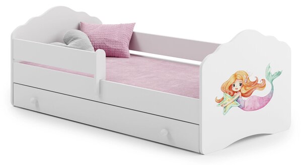 Hullám gyerekágy 140x70 fiókkal - Hableány