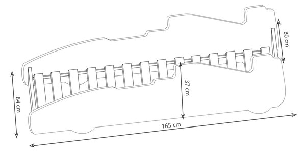 Kobi FORMULA gyermekágy 160 x 80 cm matraccal