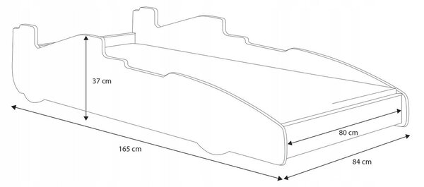 FORMULA gyermekágy 160 x 80 cm
