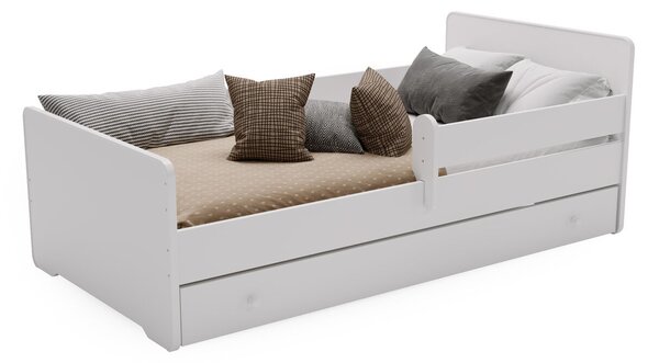 Kobi Max Gyerekágy Fiókkal és Matraccal 140x70cm, Fehér
