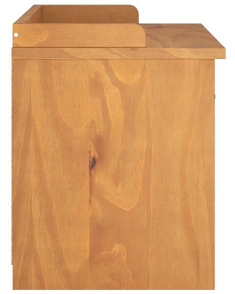 VidaXL SANDNES tömör fenyőfa előszobapad 87x40x50 cm