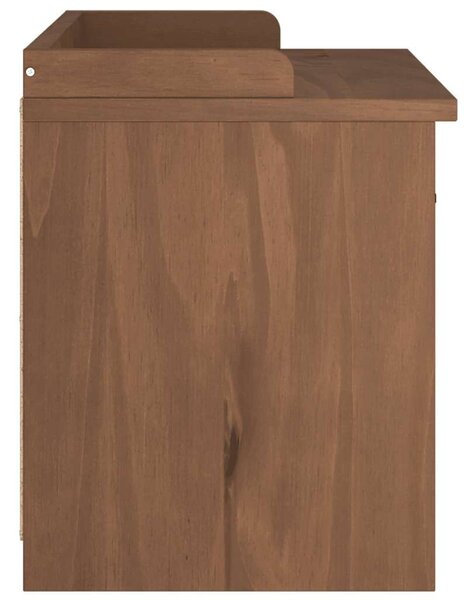 VidaXL SANDNES tömör fenyőfa előszobapad 87x40x50 cm